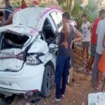 दुल्हन को लेने जा रही कार पेड़ से टकराई, 1 की मौत, तीन घायल
