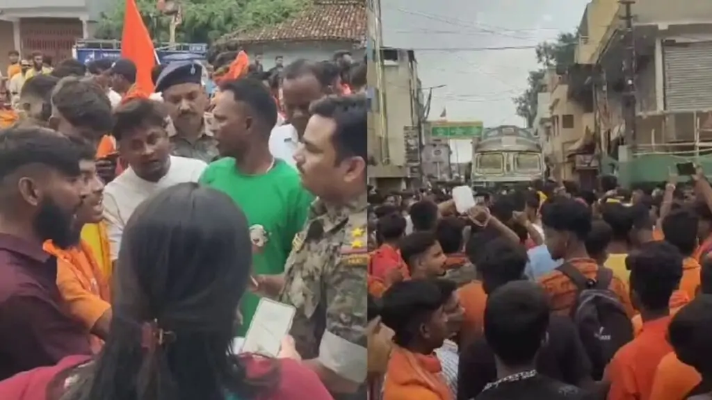 कांवरियों के साथ मारपीट