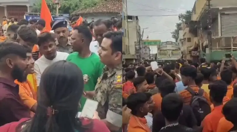 कांवरियों के साथ मारपीट