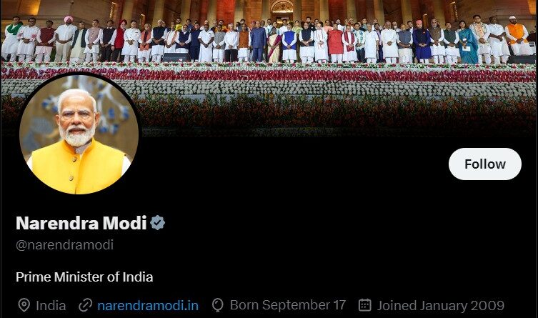 PM Modi Followers: सोशल मीडिया X पर पीएम मोदी के 100 मिलियन फॉलोअर्स पूरे, सबसे ज्यादा फॉलो किए जाने वाले नेता बने