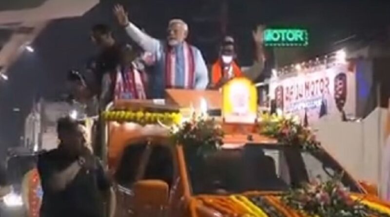 PM Modi Road Show In Ranchi