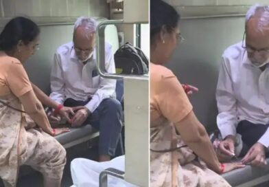 ‘आदमी अपनी पंसदीदा औरत के लिए कुछ भी कर सकता है’, ट्रेन में पति ने पत्नी को लगाया नेलपेंट, लोगों ने ‘क्यूट मोमेंट’ को किया कैप्चर, VIDEO