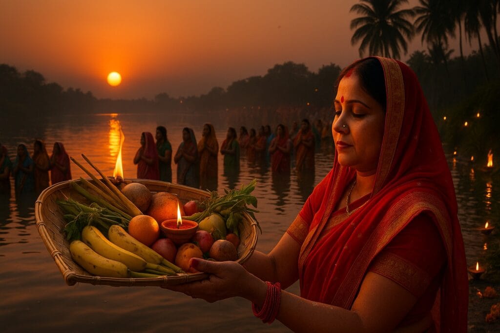 Painful news from Hazaribagh: As soon as Chhathvarti woman took the dip, she died, chaos broke out at Chhath Ghat.