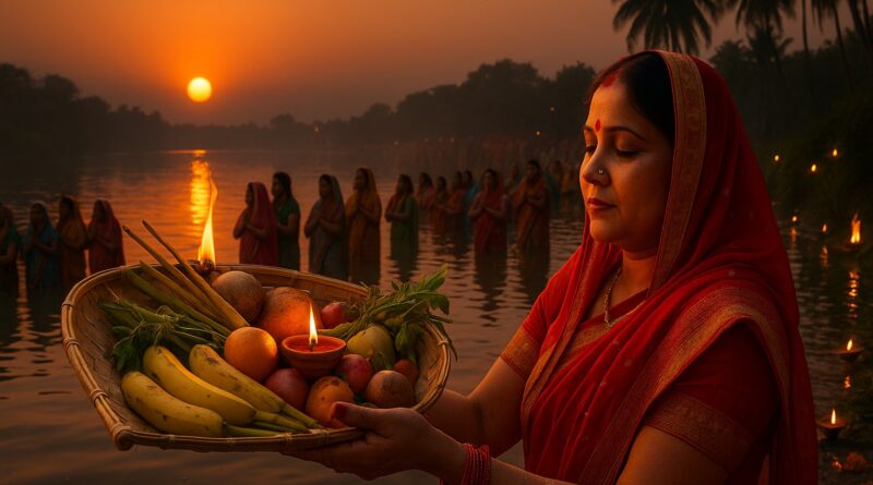 Painful news from Hazaribagh: As soon as Chhathvarti woman took the dip, she died, chaos broke out at Chhath Ghat.