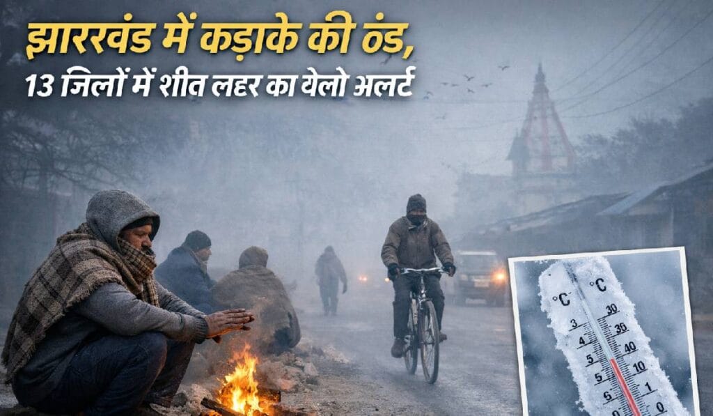 Jharkhand Weather: शीतलहर से कांपा झारखंड, कई जिलों में 2 डिग्री तक गिर सकता है तापमान