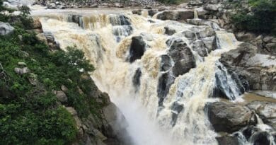 पर्यटकों से गुलजार हुआ दशम फॉल