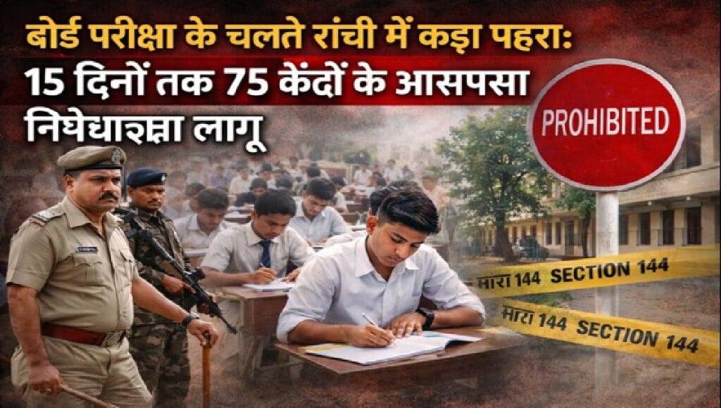 Ranchi board exam security Section 144 imposed near exam centres