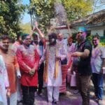 Ranchi DC celebrates Holi with officials, shares joy by applying colours to each other