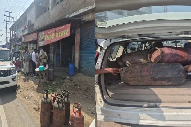 ओरमांझी में अवैध गैस सिलेंडर रिफिलिंग पर जिला प्रशासन की छापेमारी